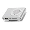 Mini MP3 Portable Music Player Back Clip Sports Player with Earphone and USB Cable for Outdoor Activities, Sports Back Clip Portable Music Player (Silver) view 3