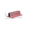 CAXUSD Durable Vertical Laptop Stand Aluminum Notebook Bracket for Desk Stylish Space-Saving Holder with Stable Support Compatible with All Laptops Rose Gold Finish view 2