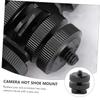 HOMOCONO 4pcs Aluminum Alloy Hot Shoe Mount Camera Cold Shoe Mount Accessory Adapter view 4