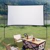 120 Inch Portable Projector Screen, 16:9 Foldable Anti-Crease Projector Movies Screens, for Home Theater Outdoor Indoor(84in(186x105cm)) view 4