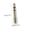 2pcs Gold Plated Male to Female Stereo Audio Headphone Adapter Copper Converter for Smartphones Tablets and Audio Devices view 2
