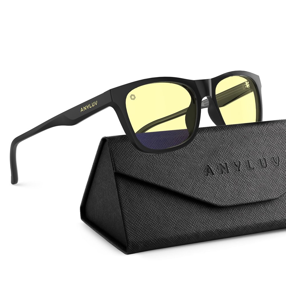ANYLUV Blue Light Glasses for Kids, Youth Protection Glasses for Gaming, Teen Blue Light Glasses Reduce Eye Strain