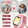 LogHog 4G WiFi SIM Card Kids Smart Watch for Girl,1.78''Large Amoled Screen GPS Watch for Teen Students with SOS,Camera,2-Way Video Calling, Pedometer, Whatsapp, Kids Phone Watch view 2