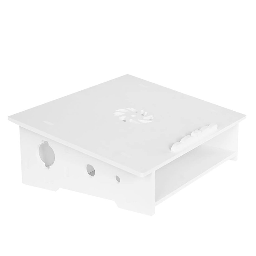 1pc Laptop Elevated Rack for Ergonomic Comfort Computer Stand for Improved Heat Dissipation and Display Storage White Small
