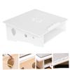 1pc Laptop Elevated Rack for Ergonomic Comfort Computer Stand for Improved Heat Dissipation and Display Storage White Small view 2