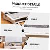 1pc Laptop Elevated Rack for Ergonomic Comfort Computer Stand for Improved Heat Dissipation and Display Storage White Small view 3