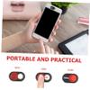 DirectNine Basics 4pcs Webcam Cover Durable Camera Protector for Laptop Tablet and Smartphone Easy to Install Privacy Cover Lightweight and Compact Design Black Red view 3