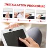 DirectNine Basics 4pcs Webcam Cover Durable Camera Protector for Laptop Tablet and Smartphone Easy to Install Privacy Cover Lightweight and Compact Design Black Red view 4