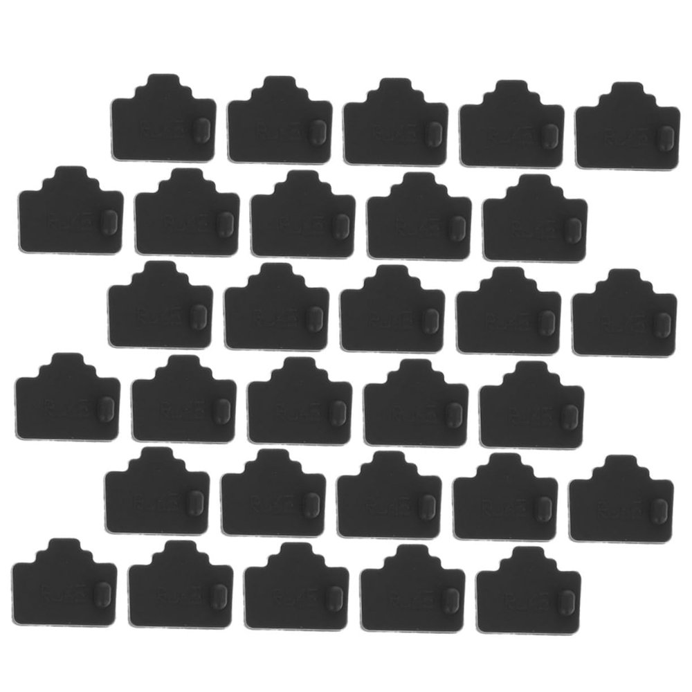 50pcs Ethernet Port Dust Cover for Computer Protector Lightweight and Portable Network Caps for Pc Router and Use