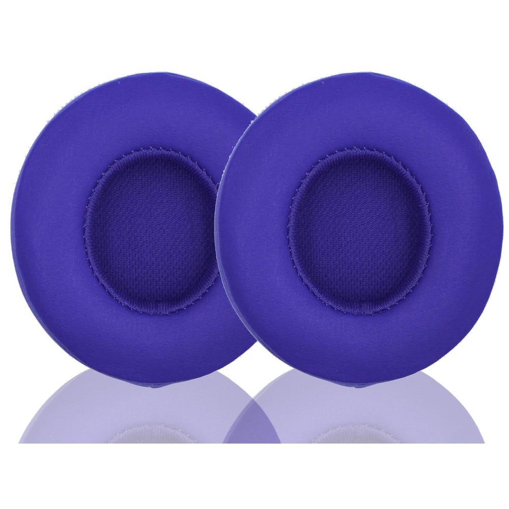 ACCIUK Headphone Replacement Ear Pad Cover Compatible with Beats by Dre Solo3 Solo2 Wired Wireless Headphones Protein Leather Memory Foam Headphone Cushion Ear Muffs-Navy Blue