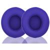 ACCIUK Headphone Replacement Ear Pad Cover Compatible with Beats by Dre Solo3 Solo2 Wired Wireless Headphones Protein Leather Memory Foam Headphone Cushion Ear Muffs-Navy Blue view 1