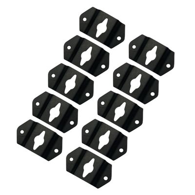 FELTECHELECTR 10pcs Speaker Hanger Bracket Wall Mount Hook Hooks Small Speaker Hanging Plate Corner Connector Bracket Hanger