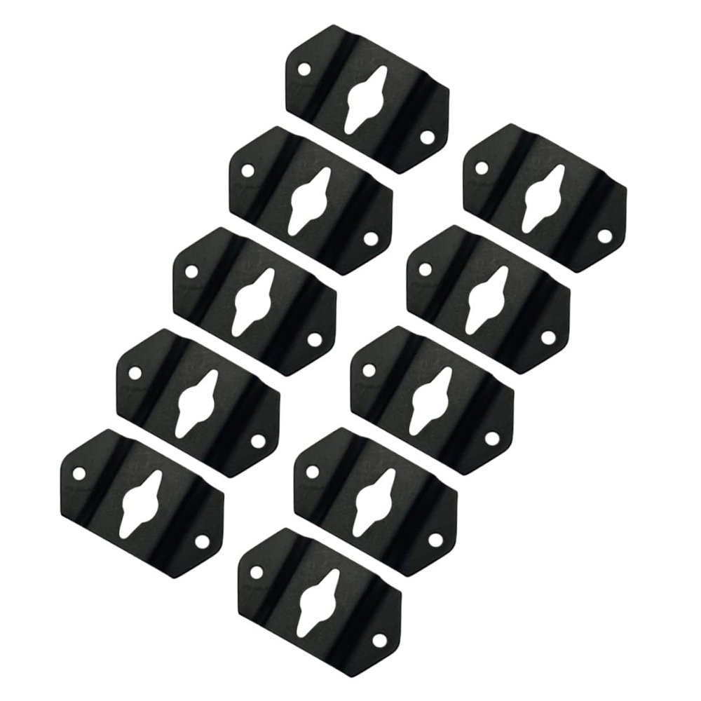 FELTECHELECTR 10pcs Speaker Hanger Bracket Wall Mount Hook Hooks Small Speaker Hanging Plate Corner Connector Bracket Hanger