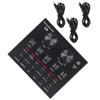 BIUDECO Professional Usb Live Sound Card Mixer with Dual Microphone Ports for Streaming Broadcasting and Ktv Features Voice Effects Compatible with Mobile and Computer view 1