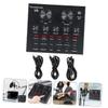 BIUDECO Professional Usb Live Sound Card Mixer with Dual Microphone Ports for Streaming Broadcasting and Ktv Features Voice Effects Compatible with Mobile and Computer view 4