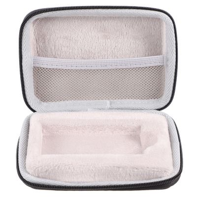 LIFKICH Mobile Storage Bag Eva Pu Material Zipper Case Portable Ssd Organizer for Travel Black