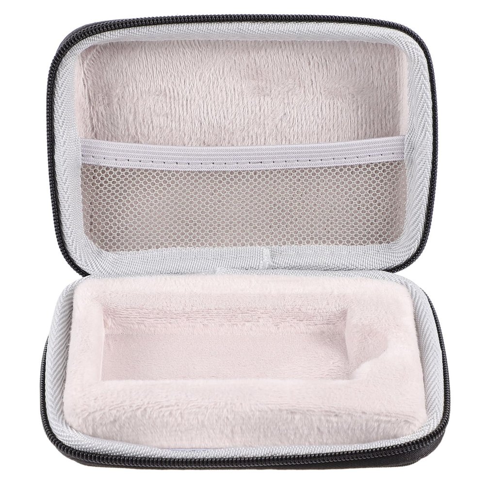 LIFKICH Mobile Storage Bag Eva Pu Material Zipper Case Portable Ssd Organizer for Travel Black