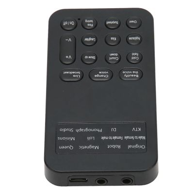 Handheld Ghostface Voice Changer Voice Changer Device, ABS Material Voice Changer with 8 Sound Effects for Phone Calling, Gaming - Black