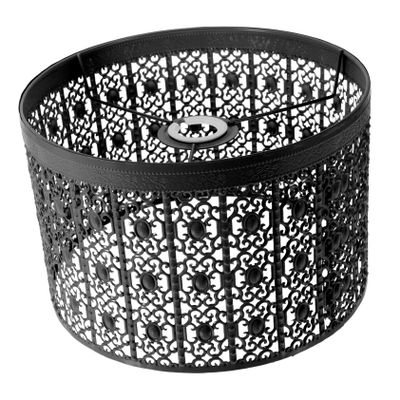 QUMIIRITY Vintage Metal Hollow Lamp Shade for Table Lamps European Carved Design Easy to Install for Decor