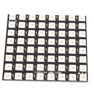 8x8 LED Dot Display Panel with Built,In WS2812 RGB Driver for, RGB, Small Size & Light Weight, DC 5V, Chinese Characters Display Capable