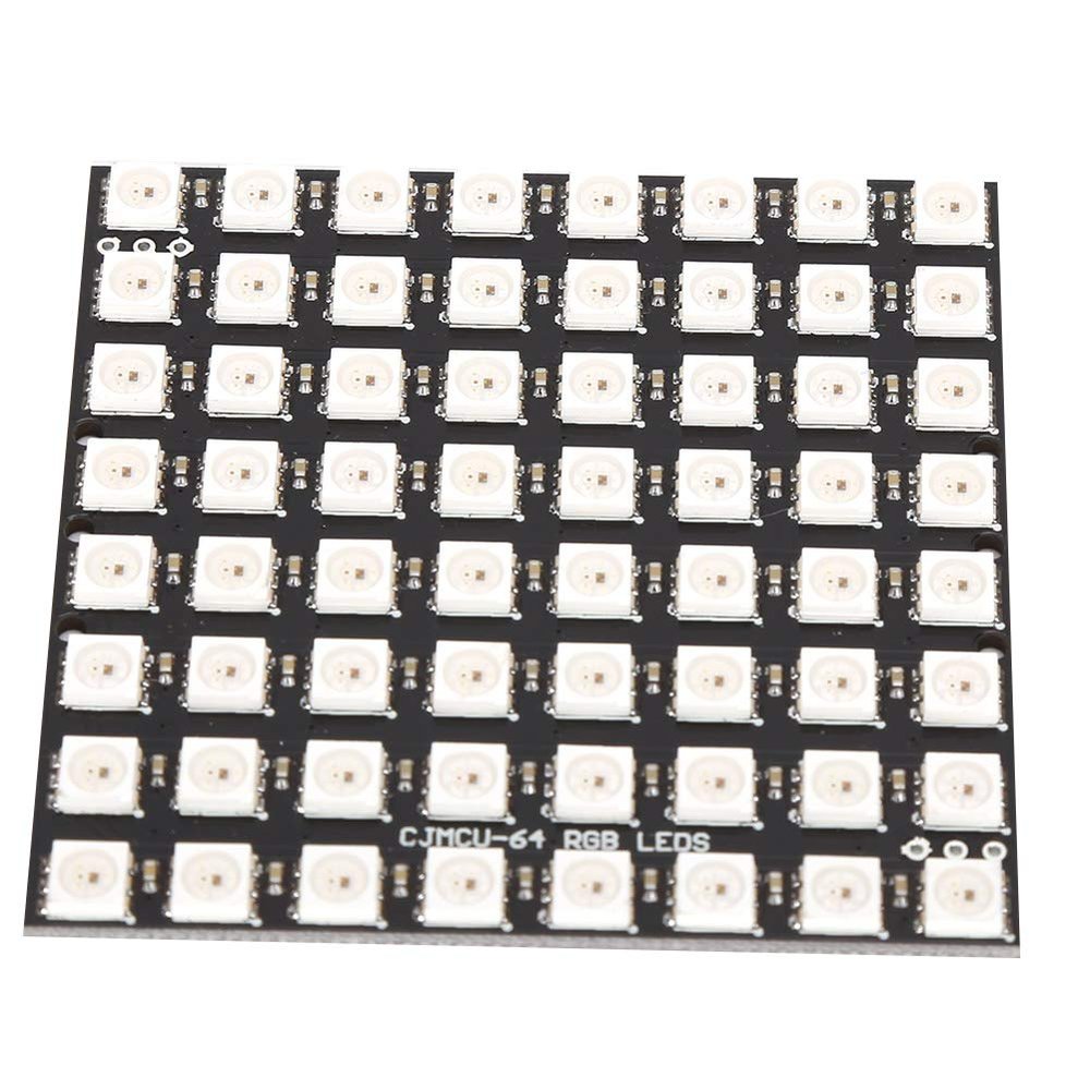 8x8 LED Dot Display Panel with Built,In WS2812 RGB Driver for, RGB, Small Size & Light Weight, DC 5V, Chinese Characters Display Capable