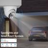 FOSCAM 4K 8MP NVR PoE Security Camera System 8 Channel NVR 4pcs Wired Outdoors IP PoE 8MP Security Cameras, 2TB HDD, Color Night Vision, 2-Way Audio, AI Human Vehicle Detection, FNA108E-T4 view 3