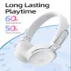 ACEFAST H7 Noise Cancelling Headphones, Wireless Over Ear Headphones, Headsets for Women with 7 Color Ear Pads, 60H Playtime, Bluetooth 5.4, Deep Bass, Ultra-Light for Travel, Home, and Office view 4
