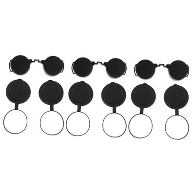 KICHOUSE 9pcs Rubber Objective Lens Cover for Binoculars Eyepiece Protector Lightweight Compact Design Replacement for Old Damaged Lens