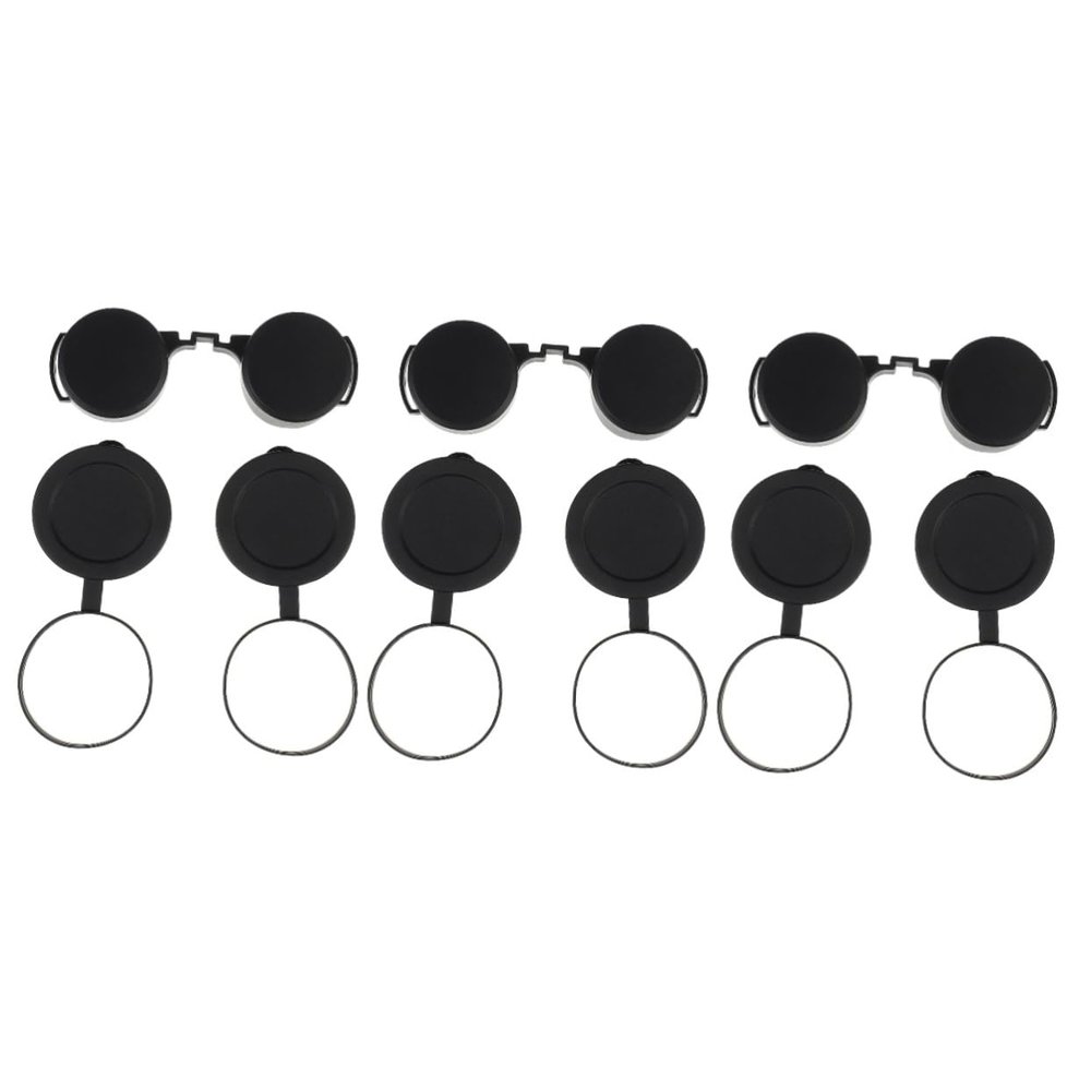 KICHOUSE 9pcs Rubber Objective Lens Cover for Binoculars Eyepiece Protector Lightweight Compact Design Replacement for Old Damaged Lens