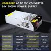 DIY Version AC to DC Converter 24V 42A 1000W Power Supply,Universal SMPS 110V/120V/220V AC to DC 24V Converter Power Supply Transformer Driver Adapter for CCTV,RV,Pump,LED Strip (DC24V-42A-1000W) view 2