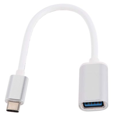 Type-C OTG Adapter for USB Devices USB 3.0 Type-C OTG Card Reader for Memory Cards Compatible Pro Mouse White