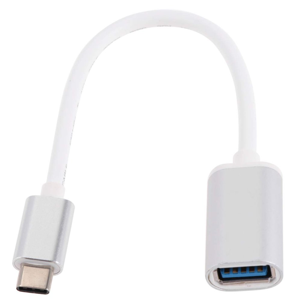 Type-C OTG Adapter for USB Devices USB 3.0 Type-C OTG Card Reader for Memory Cards Compatible Pro Mouse White