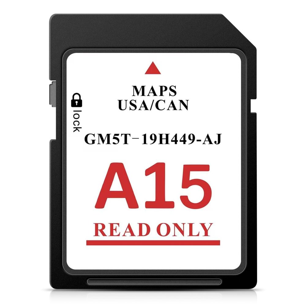 2025 A15 Navigation SD Card for Ford & Lincoln, Latest Navigation System Map Update for F-150, Explorer, Escape, Fusion, Edge, MKZ, Includes New Updated Roads USA and Canada GM5T-19H449-AJ