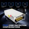 AC to DC Converter 12V 83A 1000W Power Supply,Universal SMPS 110V/120V/220V AC to DC Converter Power Supply Transformer Driver Adapter for CCTV,RV,Pump,LED Strip (DC12V-83A-1000W) view 3