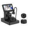 4.3 Inch LCD Digital Microscope, Electronic Diamond Girdle Microscope with Multi-Angle Led Fill Light, for Diamond Testing/Processing, Circuit Board Testing, Watch Repair view 1