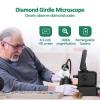 4.3 Inch LCD Digital Microscope, Electronic Diamond Girdle Microscope with Multi-Angle Led Fill Light, for Diamond Testing/Processing, Circuit Board Testing, Watch Repair view 2