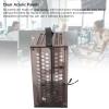 Miniature ITX Desktop Computer Case, 23x20.5x12cmSmall Gaming PC Case, Clear Arcylic 360 Open Hollow Design, Portable DIY Desktop Computer Case for Business Gaming (Black) view 3