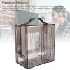 Miniature ITX Desktop Computer Case, 23x20.5x12cmSmall Gaming PC Case, Clear Arcylic 360 Open Hollow Design, Portable DIY Desktop Computer Case for Business Gaming (Black) view 4