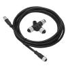 HKINBAS Fit 3 Meter Backbone Cable for NMEA 2000 with Tee Connector IP67 Waterproof for Lowrance Networks view 2