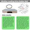 Sam&Johnny MiniDisc Loading Drive Rubber Belt for Sony MiniDisc Player Recorder MDS-E10 MXD-D40 MDS-JE480 MDS-SD1 Hi-Fi Stereo CD Player view 3