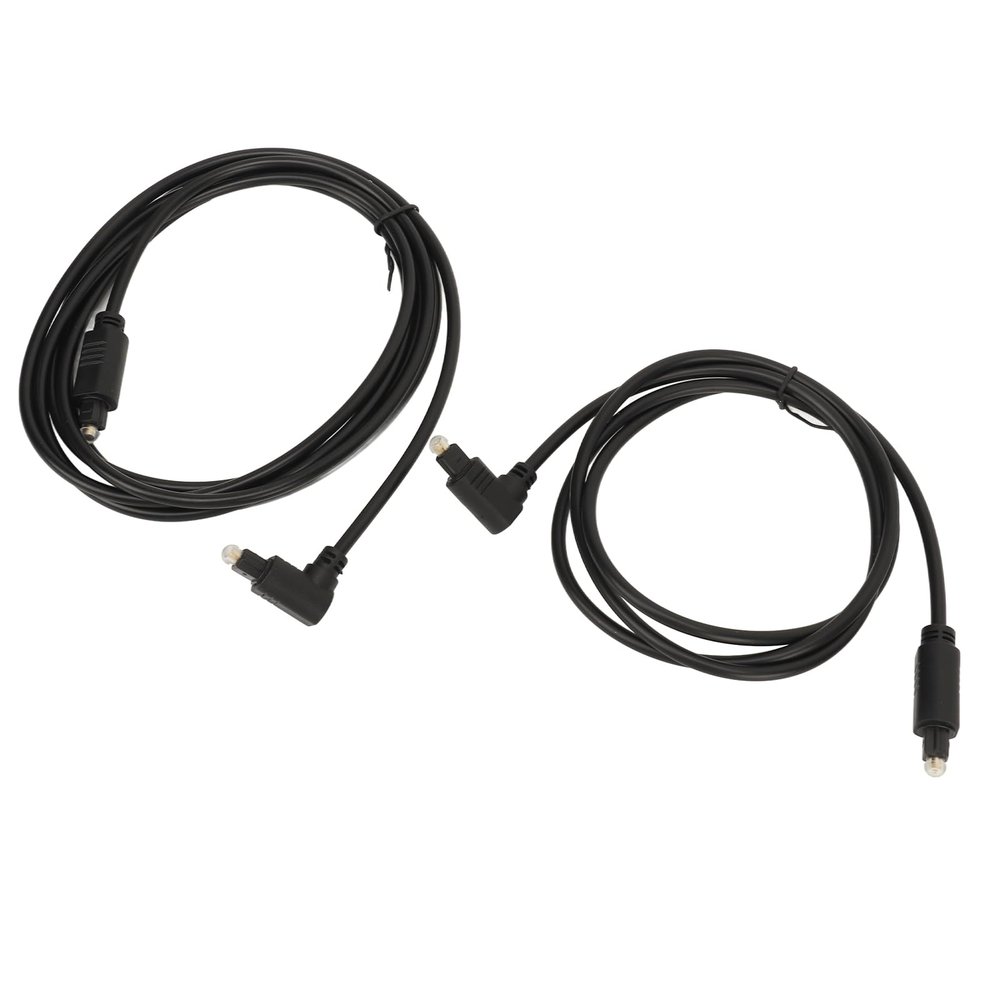 2pcs 3.3ft Optical Cable,Rotatable Digital Fiber Optic Cable 90 Degrees Optical Cable for Soundbar 360 Degree Rotatable Right Angle