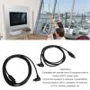 2pcs 3.3ft Optical Cable,Rotatable Digital Fiber Optic Cable 90 Degrees Optical Cable for Soundbar 360 Degree Rotatable Right Angle view 2