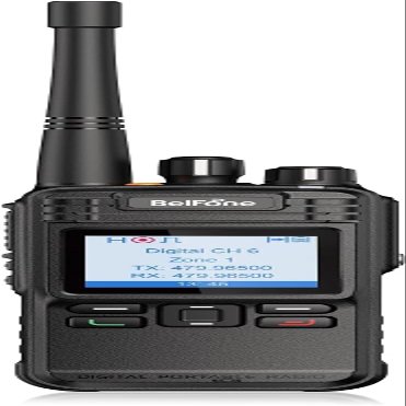 Two-Way Radio TD512, BelFone Professional Rechargeable Walkie Talkies with 4.5W, 32 Zones, 512 Channels and 2000mAh Battery,GPS and Recording(Black) (BF-TD512s-GPS)