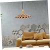 Levemolo Boho Paper Lanterns Lamp Shades Black Woven Paper Hanging Light Shade for Pendant Lamp view 4