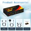 DP hdmi kvm Switch 2 Monitors 2 Computers Display Port,kvm Switch displayport with DP and HDMI kvm switches,8K@60HZ,USB3.0 with 1 USB C view 4