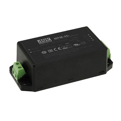 DynMach MPM-45-48ST AC-DC Power Supply Module, 45.1W 48V 0.94A, High Efficiency, UL & TUV Certified, Eco-Friendly Green Technology, Ideal for Sensitive Electronics