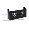 DOITOOL Wall Mounted Storage Box for Router and Modem Cable Management Organizer with Ventilated Mesh Design No Drilling Installation Space-Saving Electronics Holder view 3