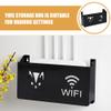 DOITOOL Wall Mounted Storage Box for Router and Modem Cable Management Organizer with Ventilated Mesh Design No Drilling Installation Space-Saving Electronics Holder view 4
