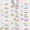 Custom Name Sticker Personalized First and Last Name Sticker Customized Colorful Name Daisy Waterproof Vinyl Decal for Water Bottles, Tumblers, Laptops, Hard Hat, Cars, Kindle Gifts for Kid, Girl, Boy view 2