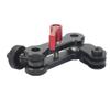 NovelGoal Magic Arm Mount Bracket Adapter Tripod Holder 1/4 Inch Screw with Dual Ball Head for OS-MO 360/Hero 13 and Hero All Series Sport Action Camera (Red,knob L110mm) view 3